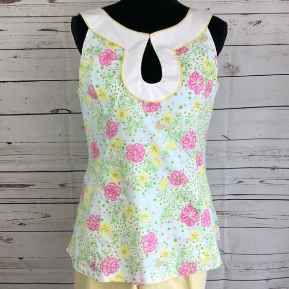 Lilly Pulitzer Sleeveless Blouse size 12 - Picture 4 of 8
